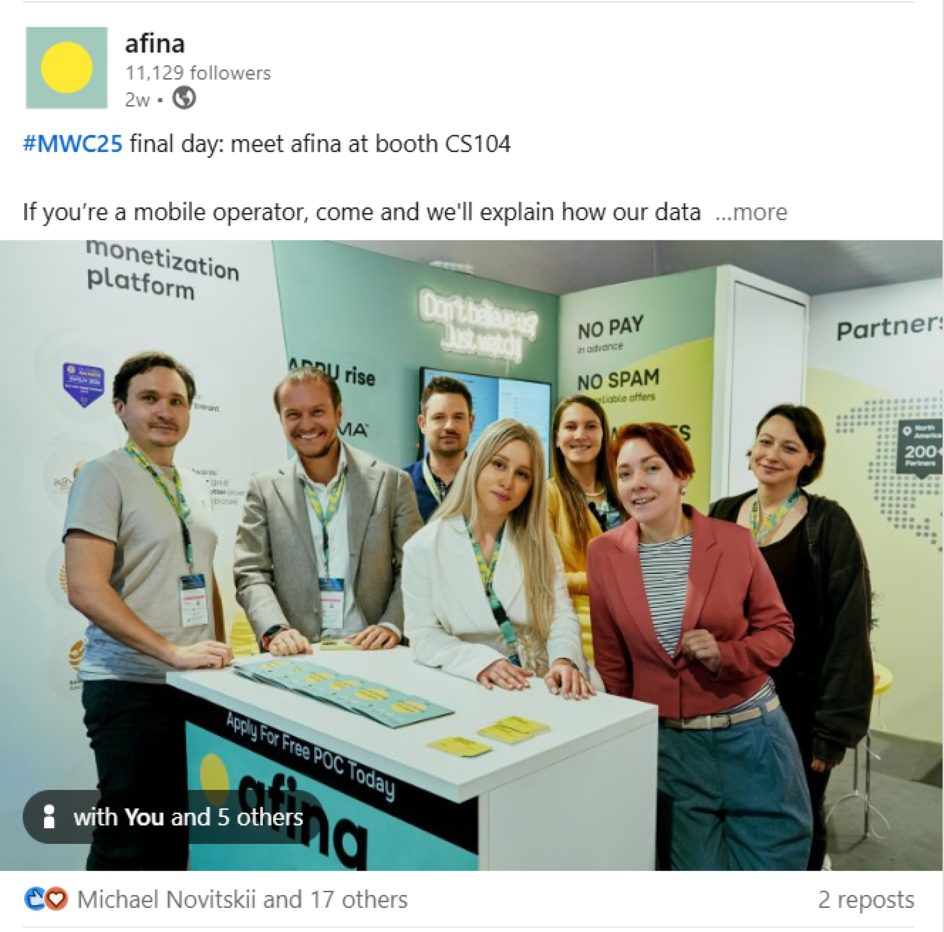 afina Data Monetization Platform