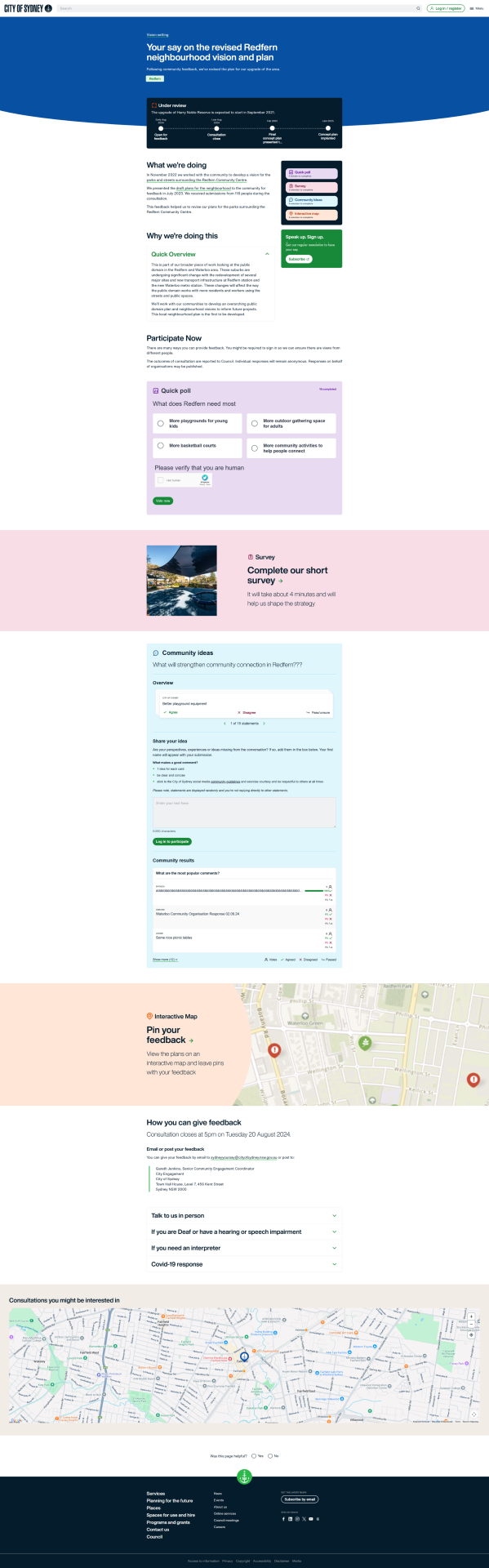 Sydney Your Say: Transforming Digital Community Engagement