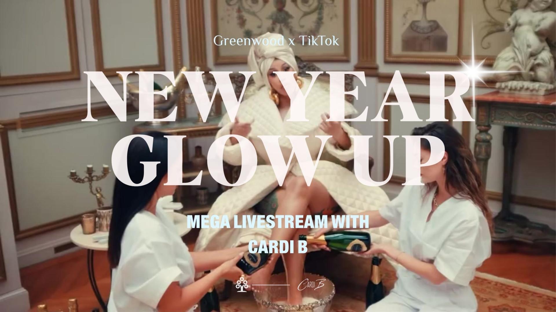 New Year Glow Up – Cardi B TikTok Mega Livestream Sales Growth Strategy